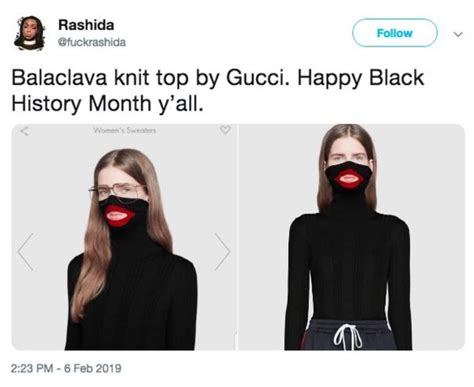 gucci balaclava replica|gucci controversy.